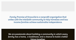 Desktop Screenshot of familypromiseknoxville.org