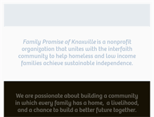 Tablet Screenshot of familypromiseknoxville.org